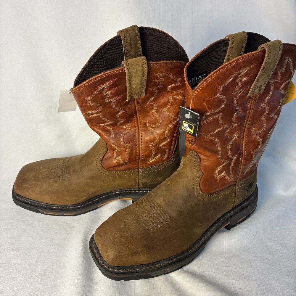 Ariat Men's WorkHog Leather Boot, Size 8 D (with Tags)